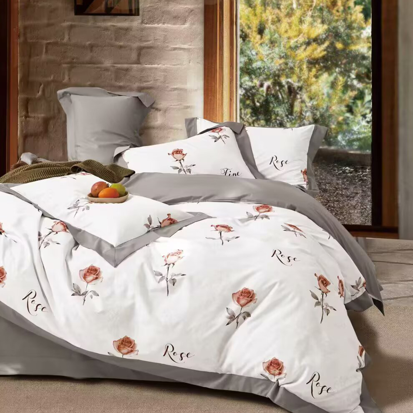 91家纺网 家纺一手货源 找家纺 （总）未来家居 2025新款UD活性印染铂金贡缎长绒棉四件套