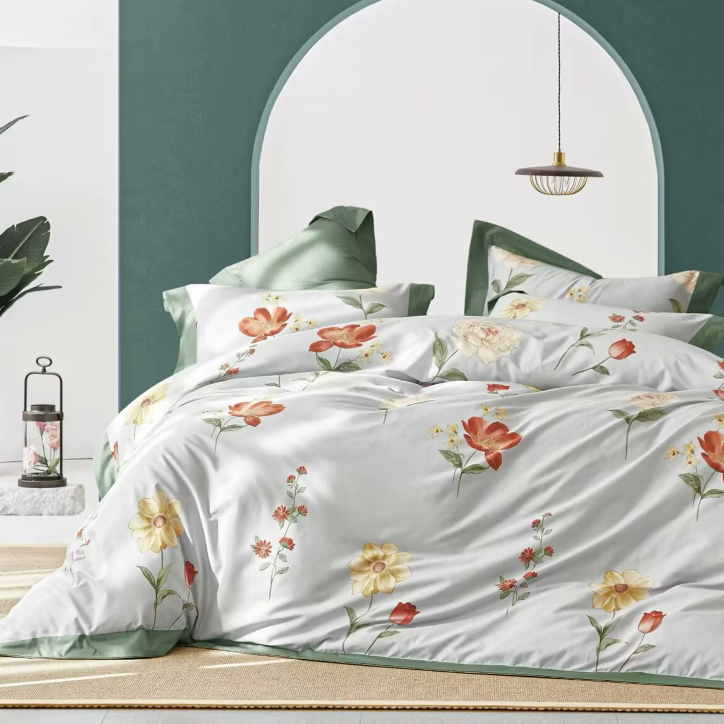 91家纺网 家纺一手货源 找家纺 （总）未来家居 2025新款UD活性印染铂金贡缎长绒棉四件套