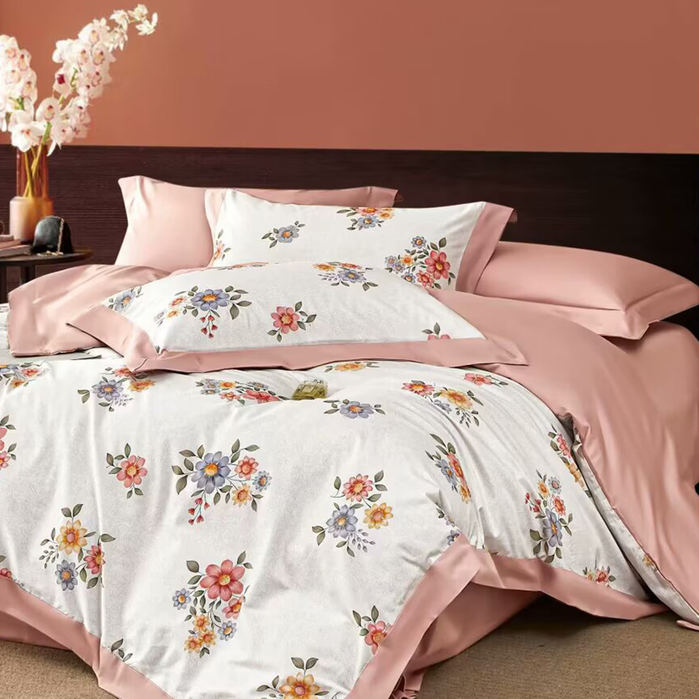 91家纺网 家纺一手货源 找家纺 （总）未来家居 2025新款UD活性印染铂金贡缎长绒棉四件套