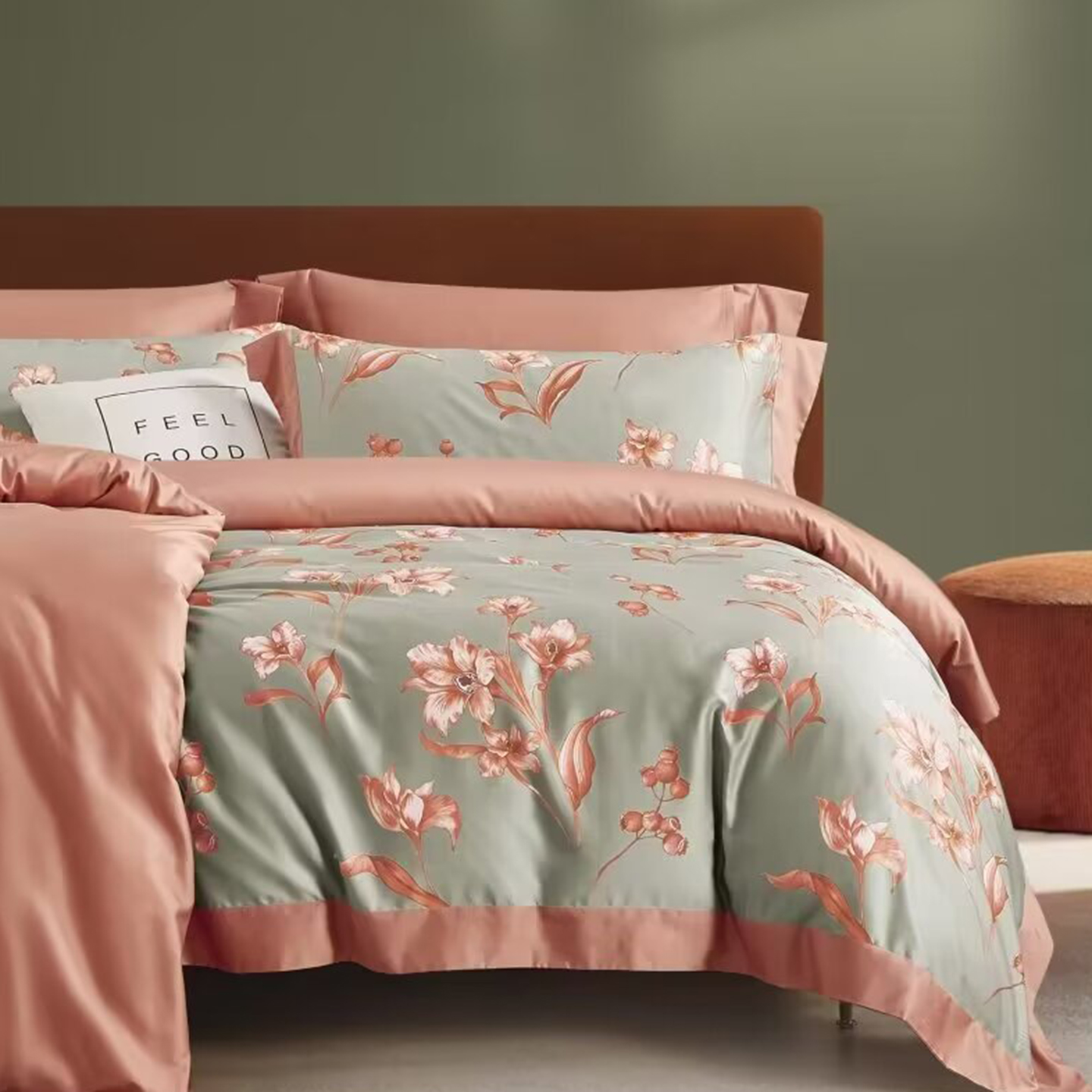 91家纺网 家纺一手货源 找家纺 （总）未来家居 2025新款优帝100支贡缎长绒棉四件套-1