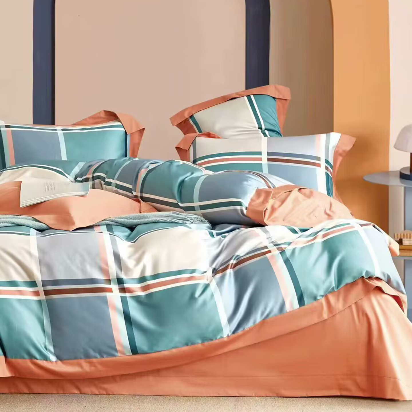 91家纺网 家纺一手货源 找家纺 （总）未来家居 2025新款UD活性印染铂金贡缎长绒棉四件套