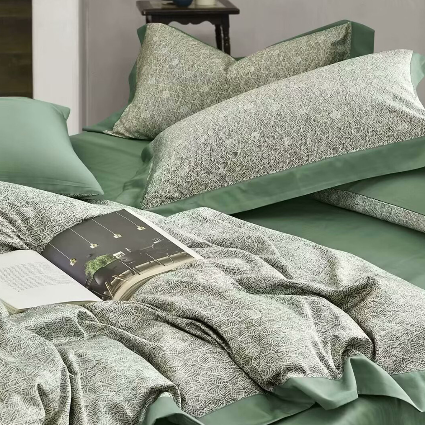 91家纺网 家纺一手货源 找家纺 （总）未来家居 2025新款优帝100支贡缎长绒棉四件套-1