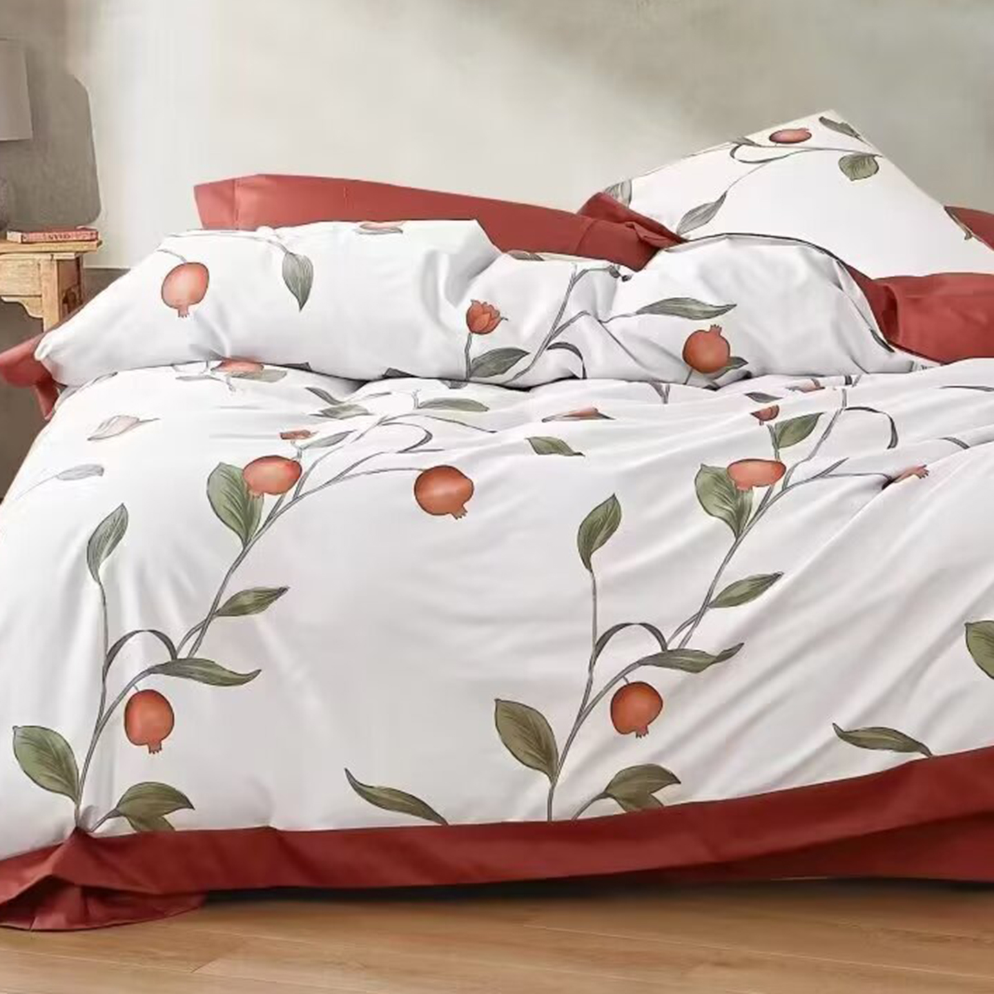 91家纺网 家纺一手货源 找家纺 （总）未来家居 2025新款优帝100支贡缎长绒棉四件套-1