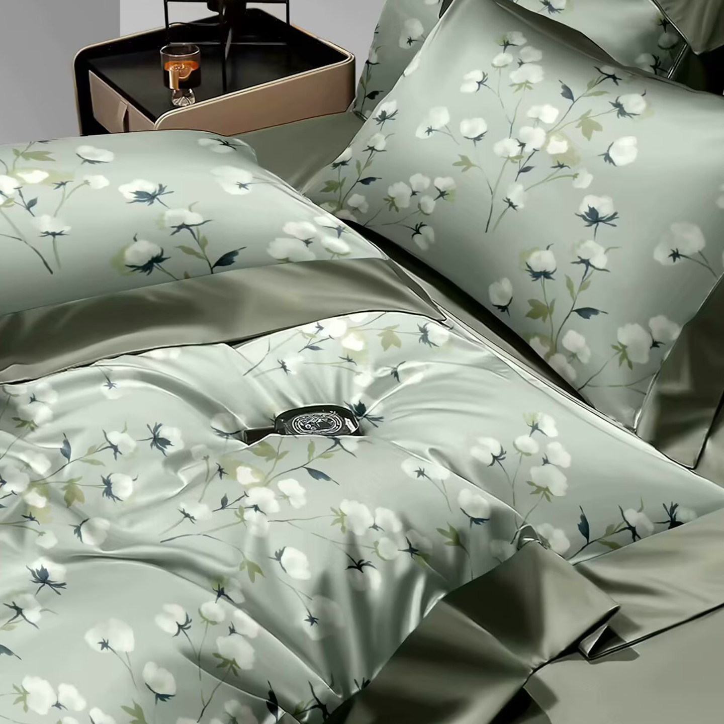 91家纺网 家纺一手货源 找家纺 （总）未来家居 2025新款UD活性印染铂金贡缎长绒棉四件套