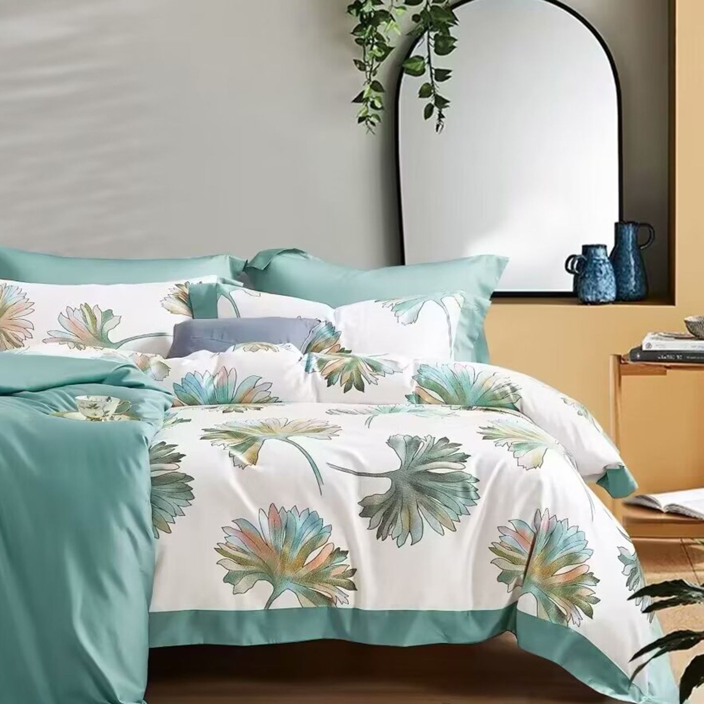 91家纺网 家纺一手货源 找家纺 （总）未来家居 2025新款优帝100支贡缎长绒棉四件套-1