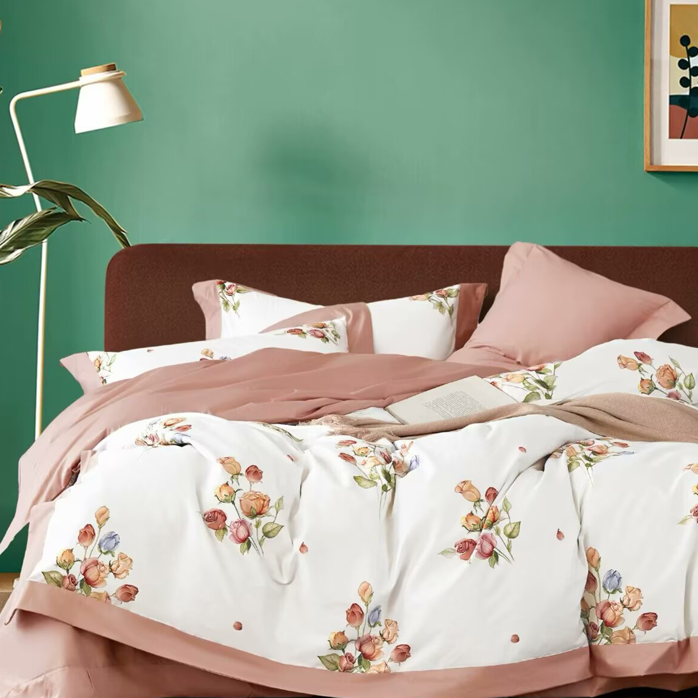 91家纺网 家纺一手货源 找家纺 （总）未来家居 2025新款UD活性印染铂金贡缎长绒棉四件套