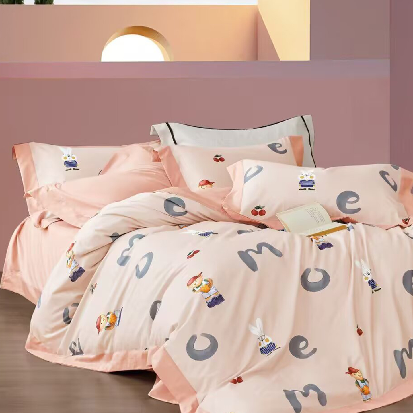 91家纺网 家纺一手货源 找家纺 （总）未来家居 2025新款UD活性印染铂金贡缎长绒棉四件套