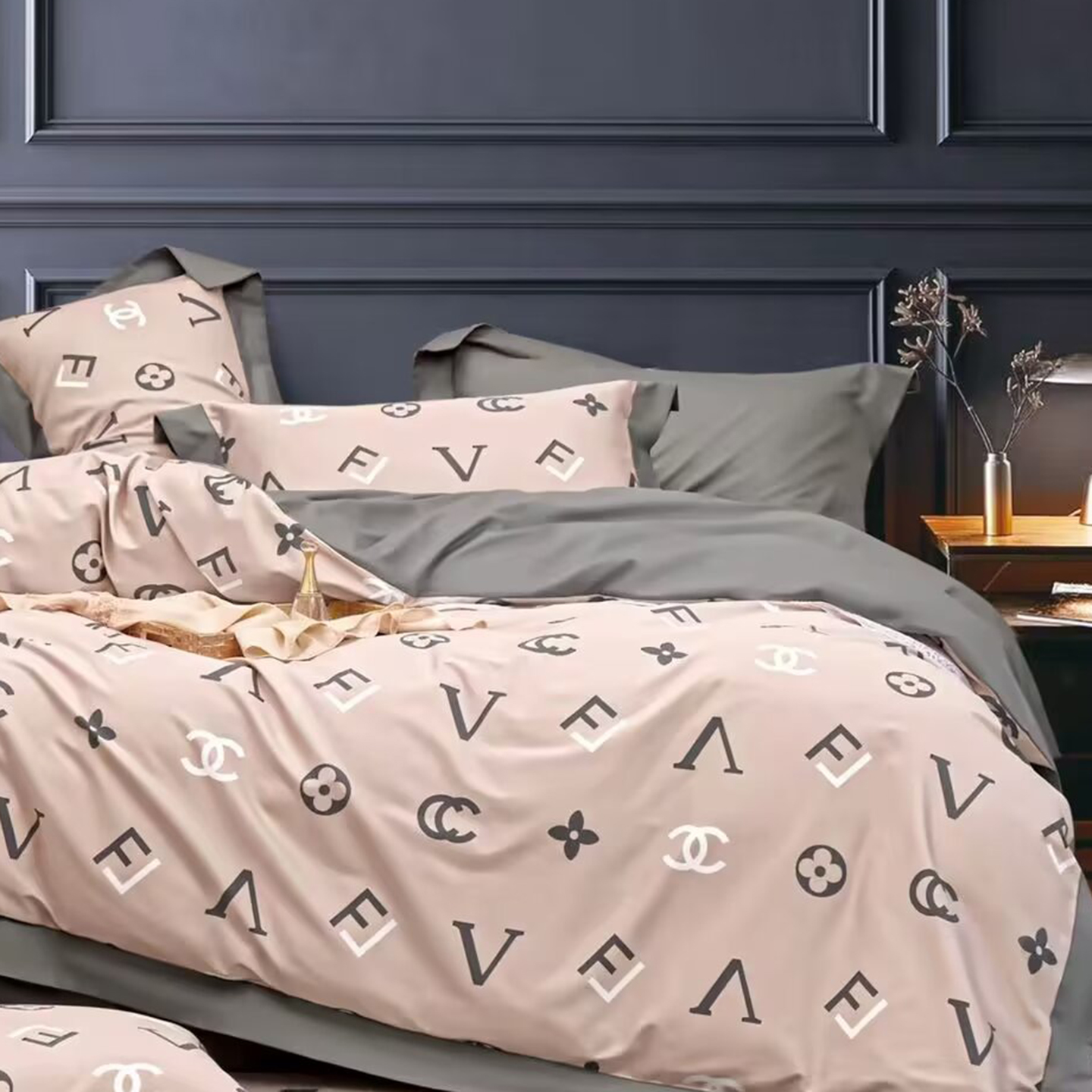 91家纺网 家纺一手货源 找家纺 （总）未来家居 2025新款UD活性印染铂金贡缎长绒棉四件套