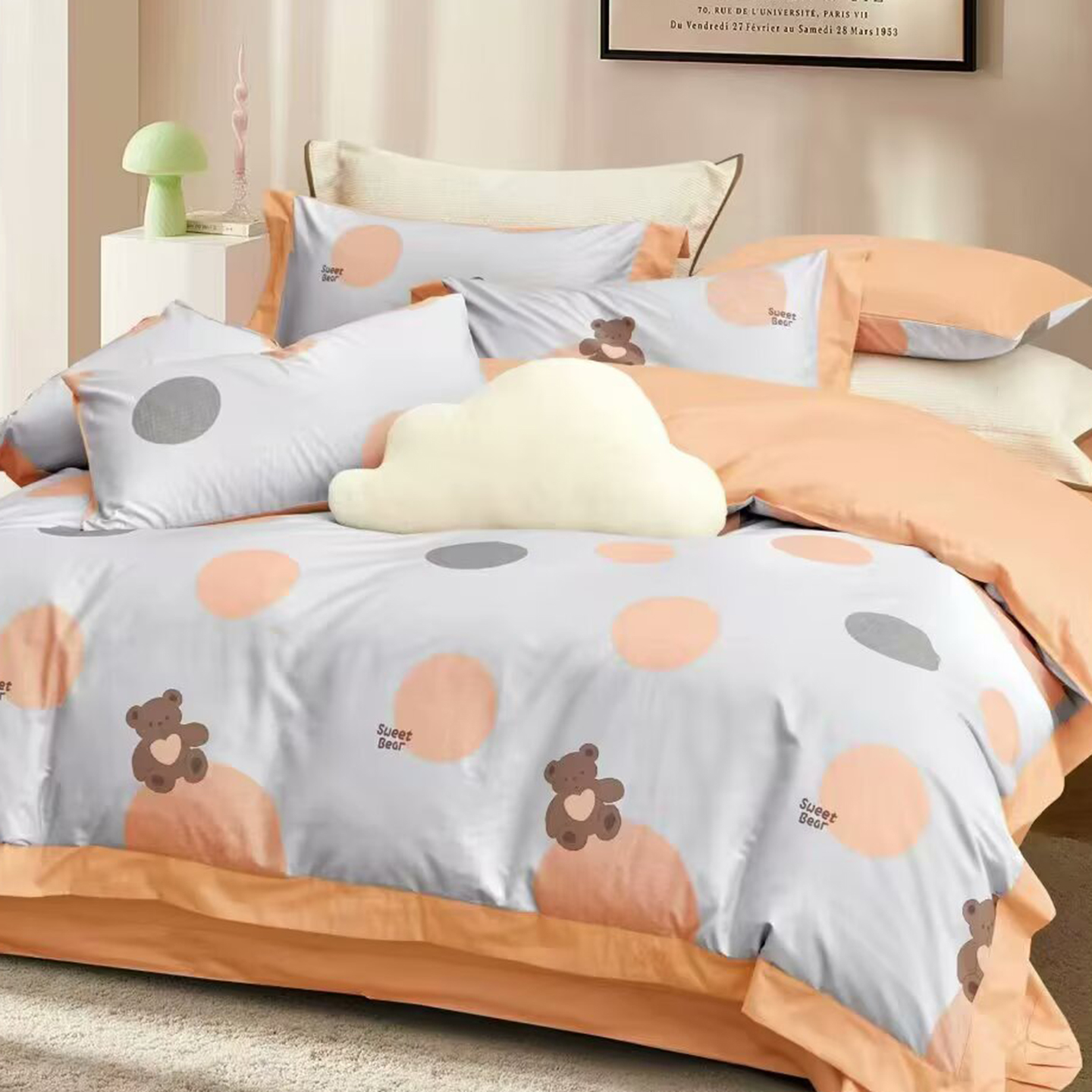 91家纺网 家纺一手货源 找家纺 （总）未来家居 2025新款UD活性印染铂金贡缎长绒棉四件套