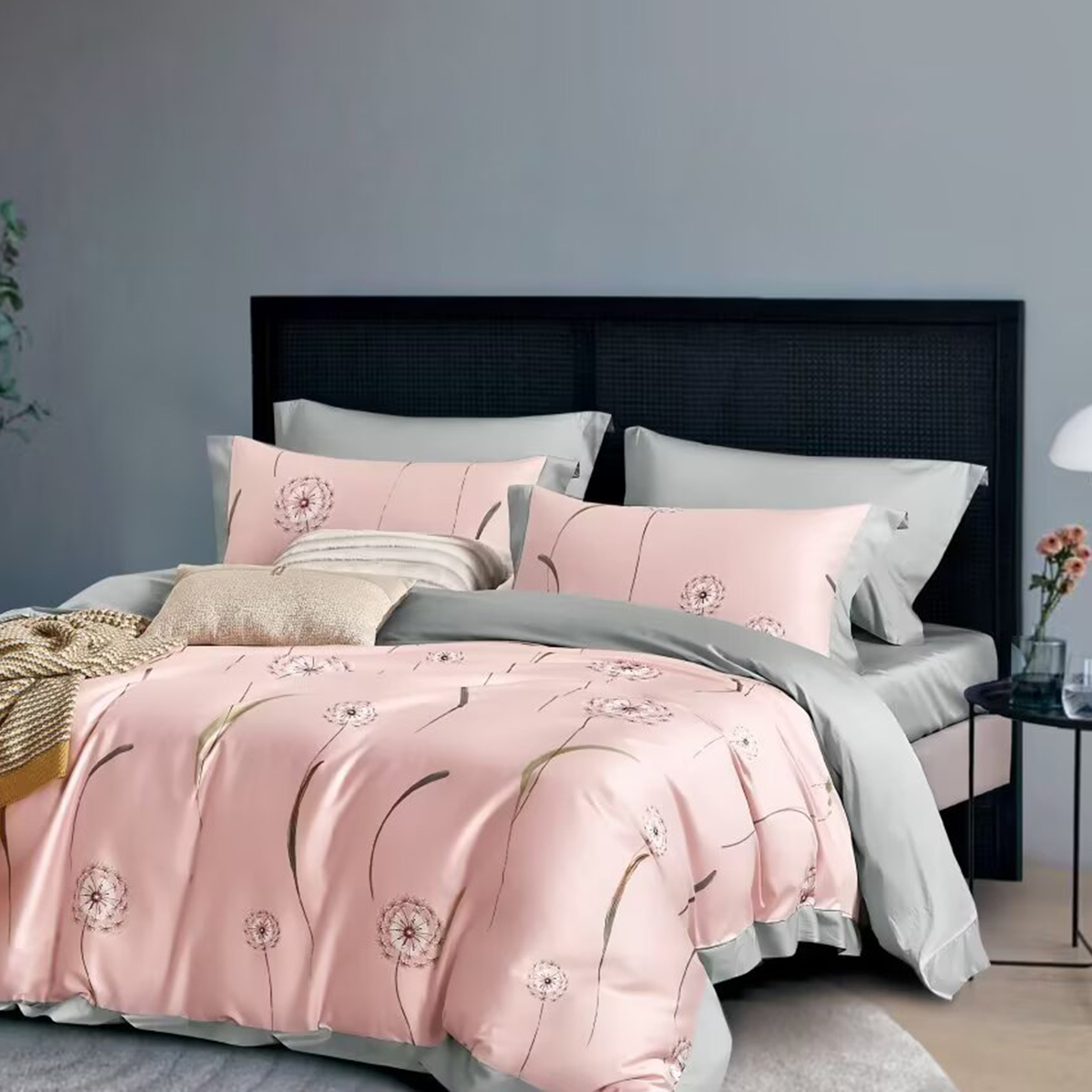 91家纺网 家纺一手货源 找家纺 （总）未来家居 2025新款优帝100支贡缎长绒棉四件套-1