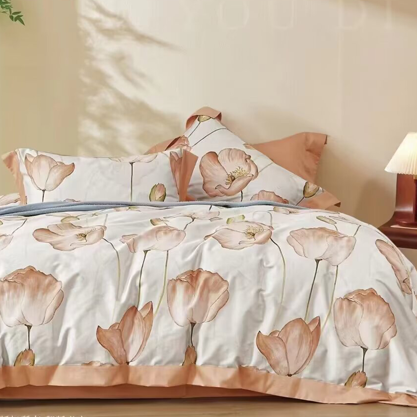 91家纺网 家纺一手货源 找家纺 （总）未来家居 2025新款优帝100支贡缎长绒棉四件套-1