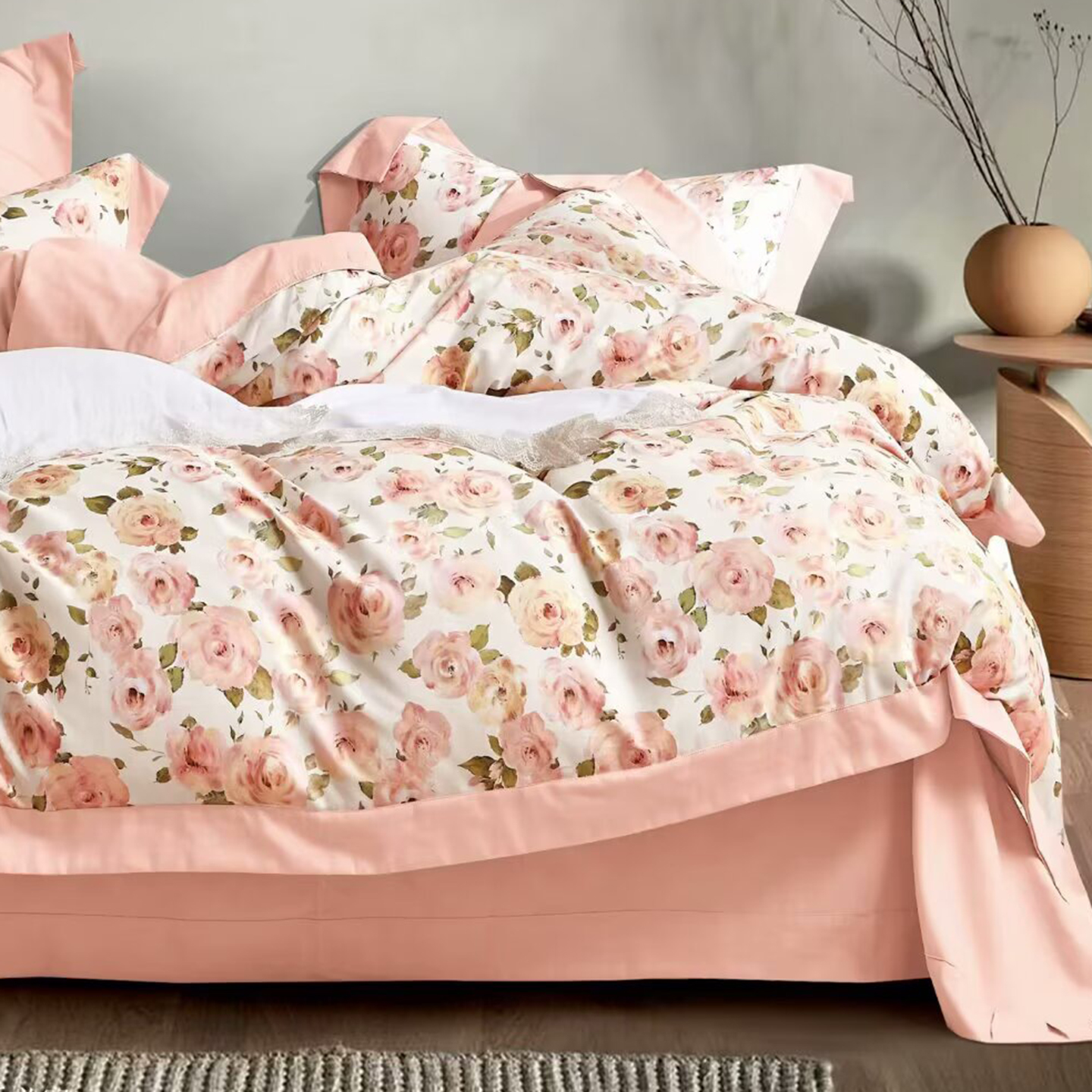 91家纺网 家纺一手货源 找家纺 （总）未来家居 2025新款优帝100支贡缎长绒棉四件套-1