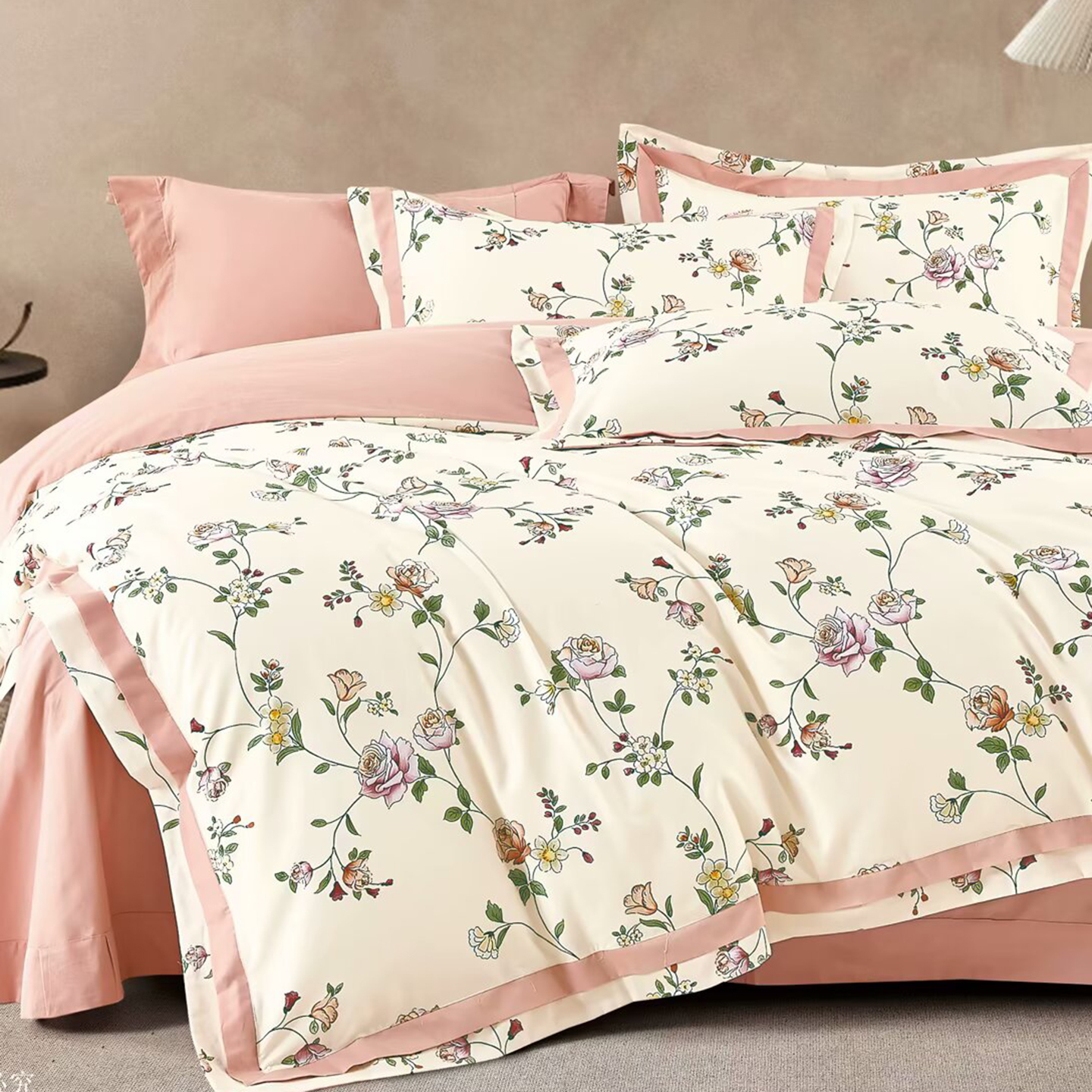 91家纺网 家纺一手货源 找家纺 （总）未来家居 2025新款优帝100支贡缎长绒棉四件套-1