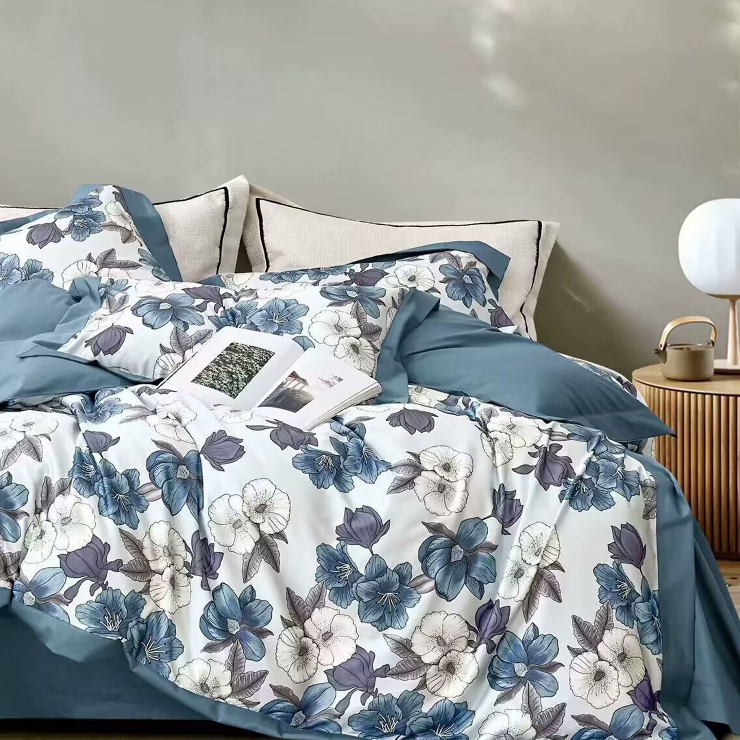 91家纺网 家纺一手货源 找家纺 （总）未来家居 2025新款UD活性印染铂金贡缎长绒棉四件套