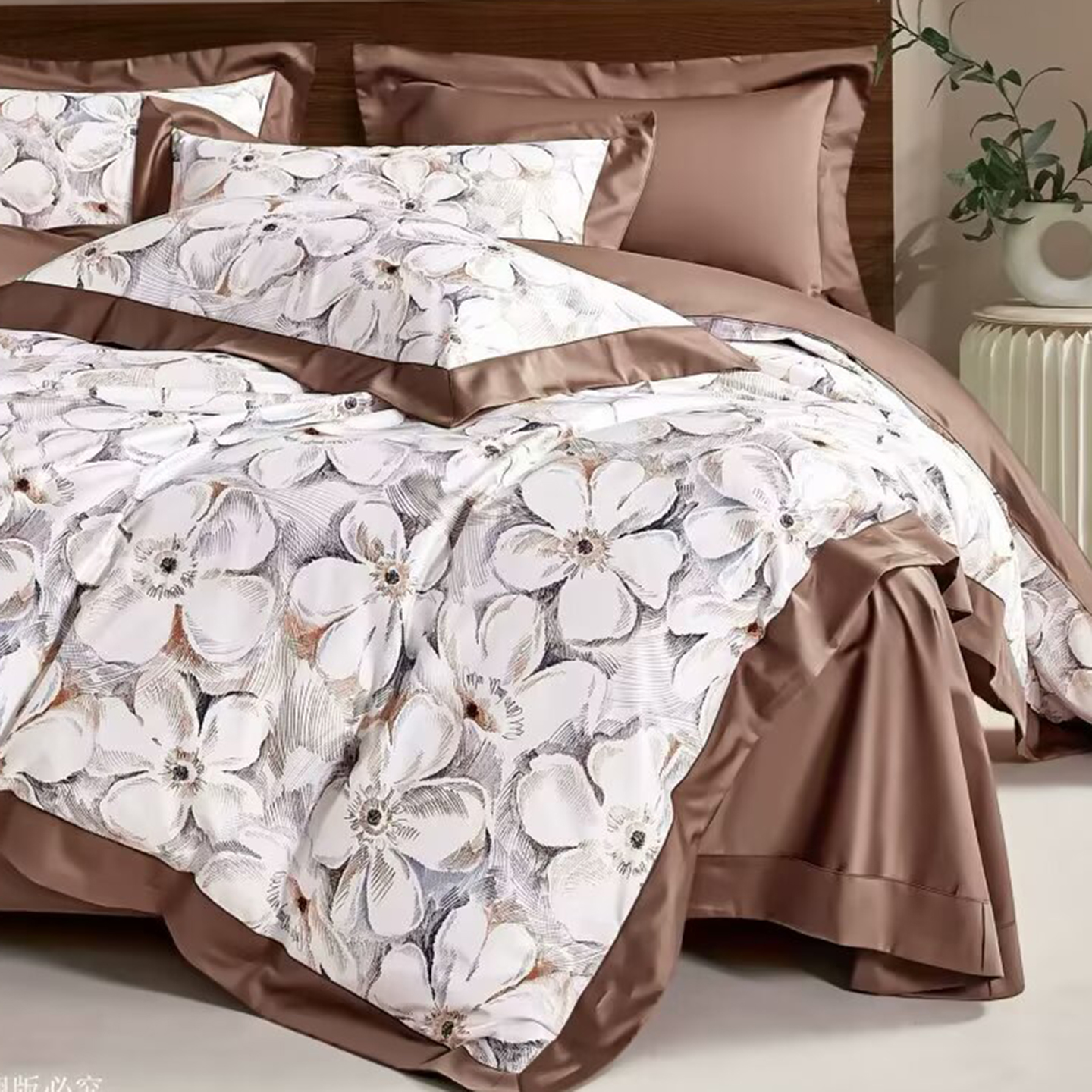 91家纺网 家纺一手货源 找家纺 （总）未来家居 2025新款优帝100支贡缎长绒棉四件套-1