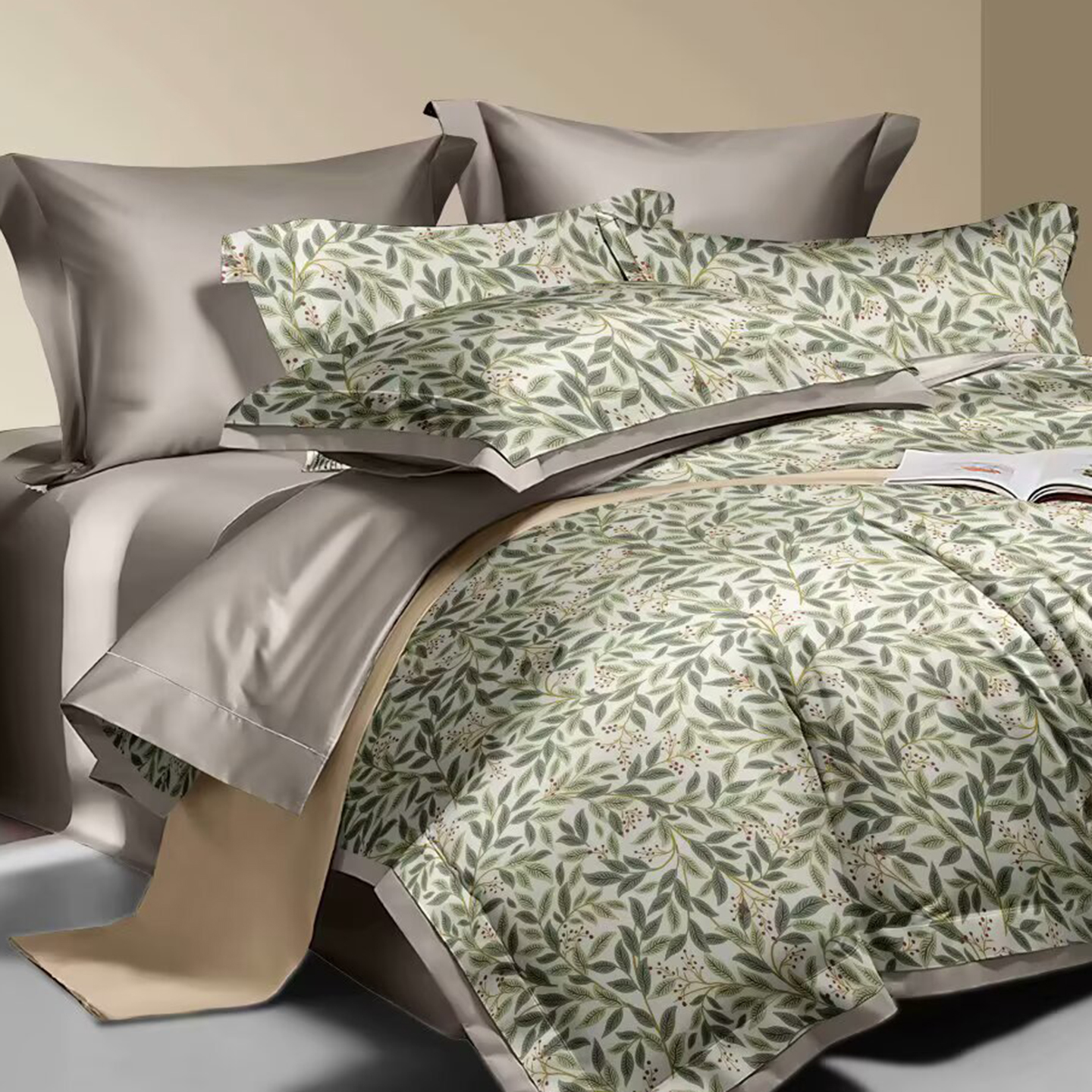 91家纺网 家纺一手货源 找家纺 （总）未来家居 2025新款UD活性印染铂金贡缎长绒棉四件套