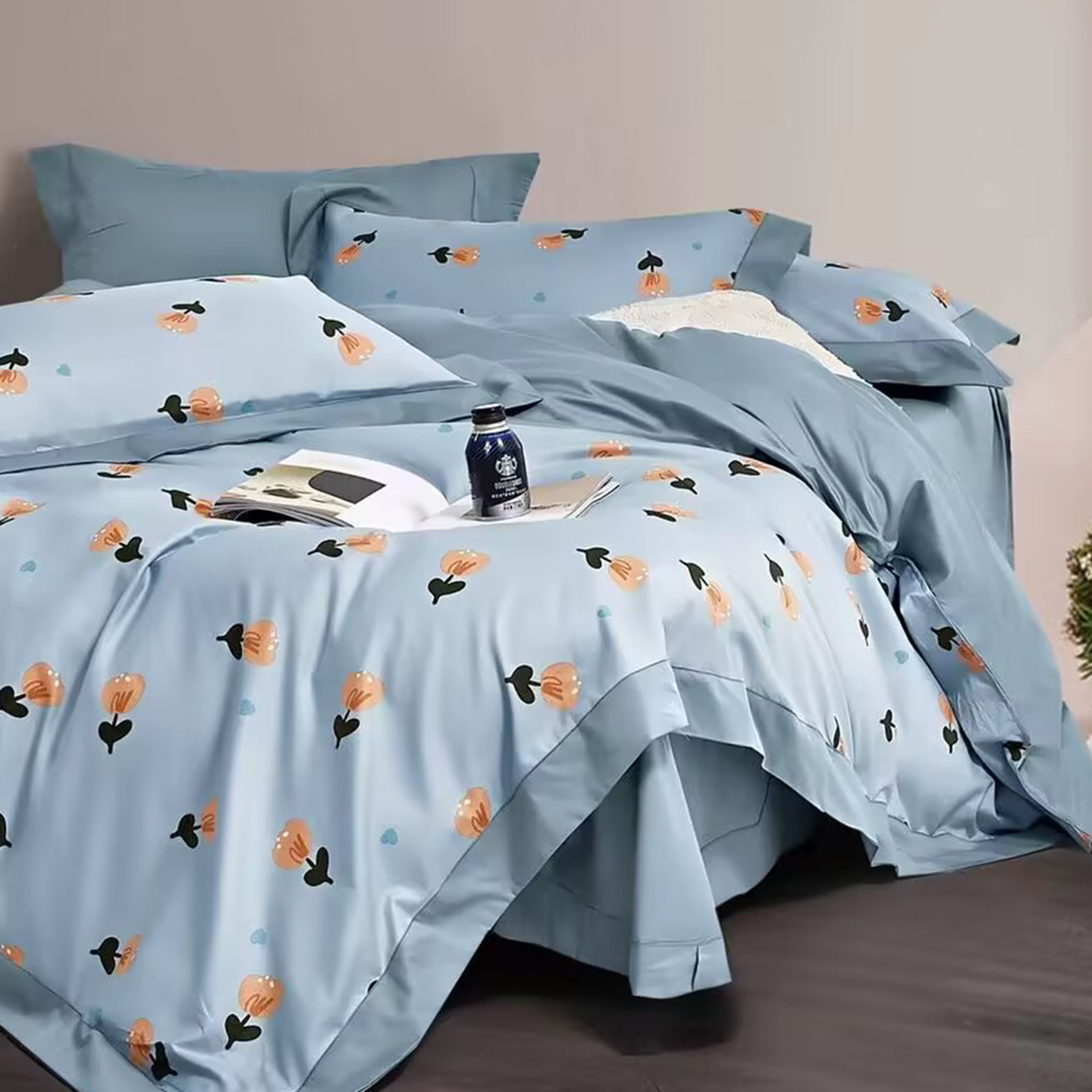 91家纺网 家纺一手货源 找家纺 （总）未来家居 2025新款UD活性印染铂金贡缎长绒棉四件套