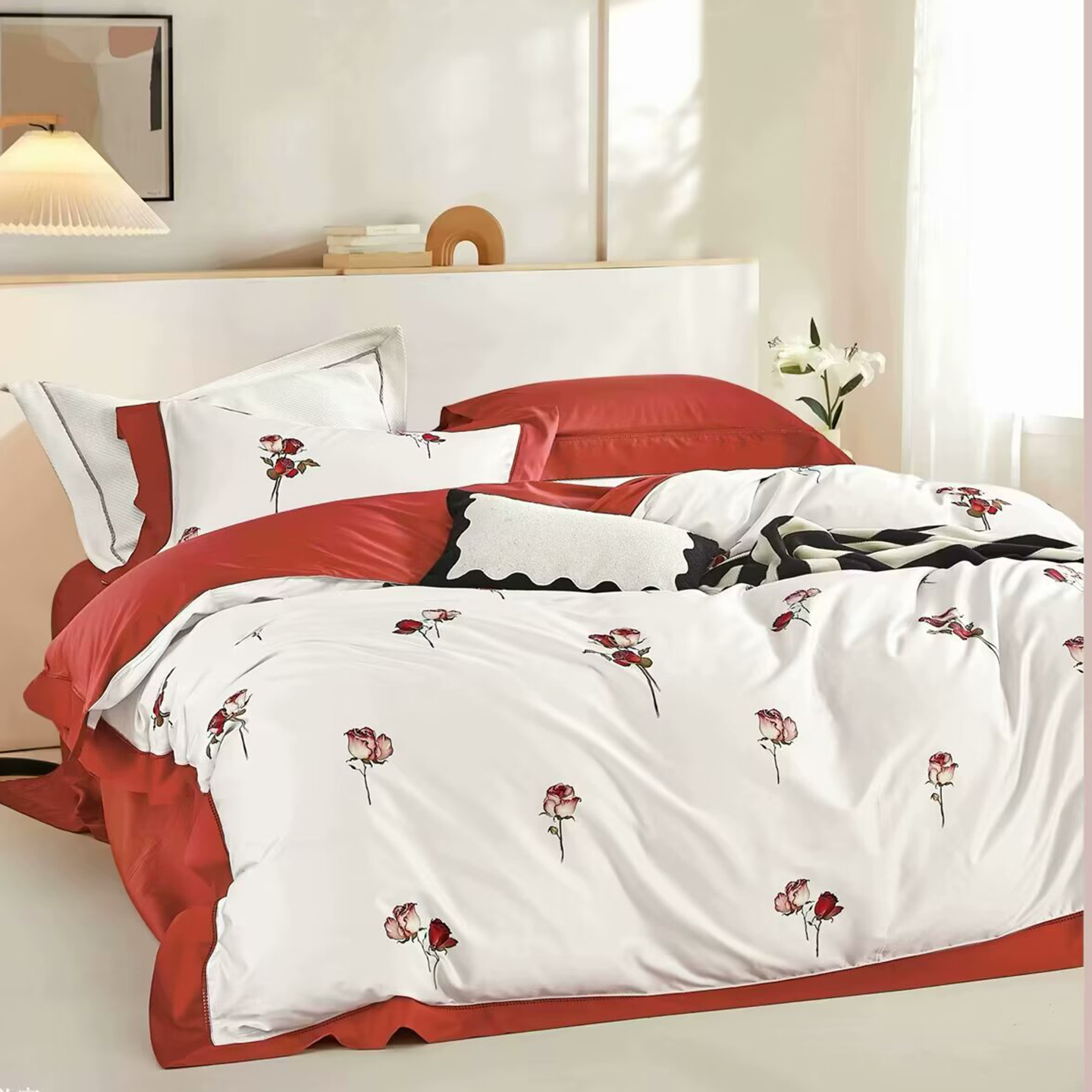 91家纺网 家纺一手货源 找家纺 （总）未来家居 2025新款优帝100支贡缎长绒棉四件套-1