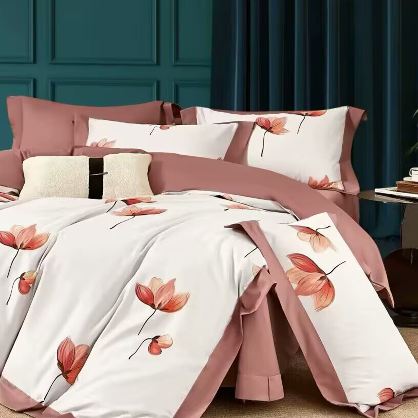 91家纺网 家纺一手货源 找家纺 （总）未来家居 2025新款UD活性印染铂金贡缎长绒棉四件套