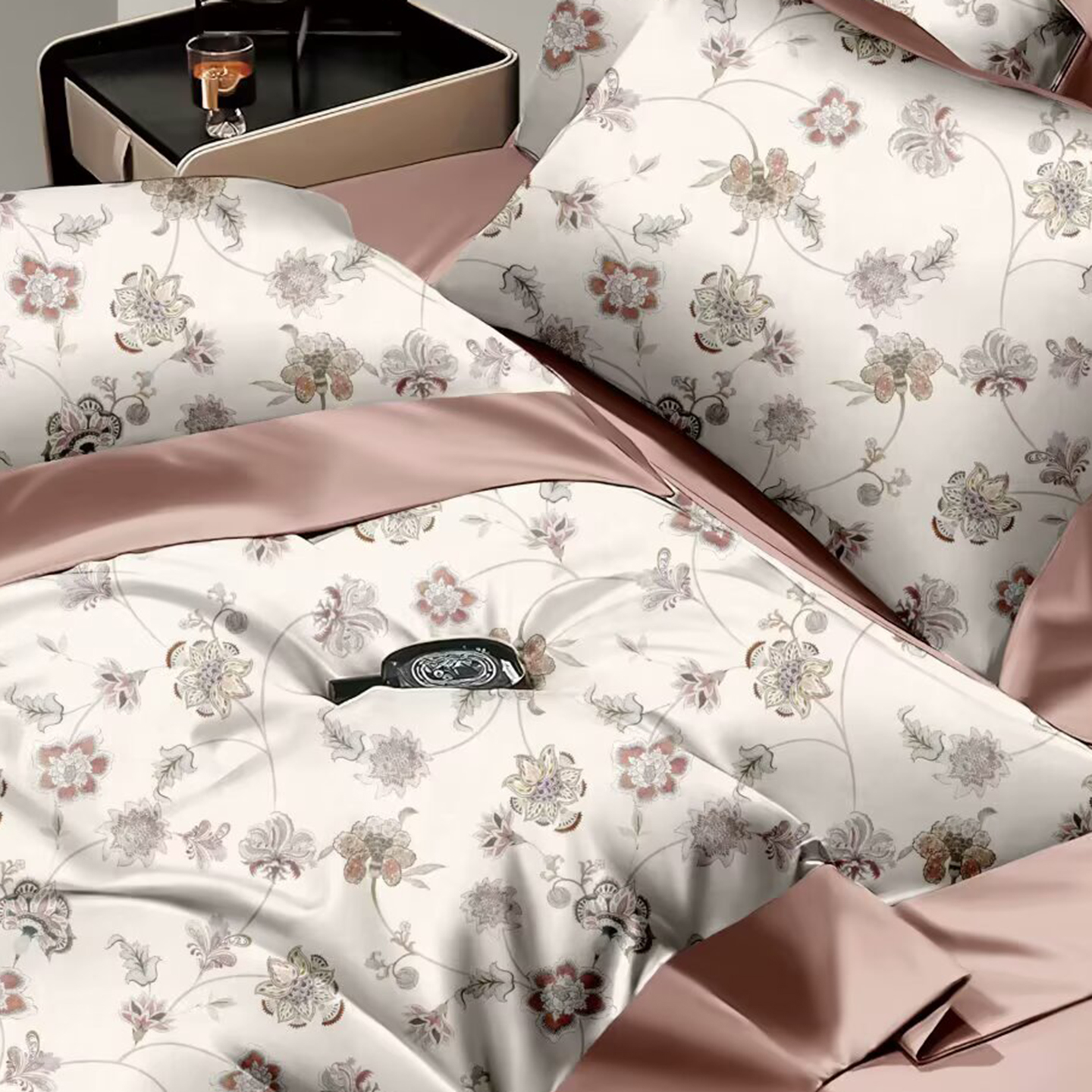 91家纺网 家纺一手货源 找家纺 （总）未来家居 2025新款UD活性印染铂金贡缎长绒棉四件套