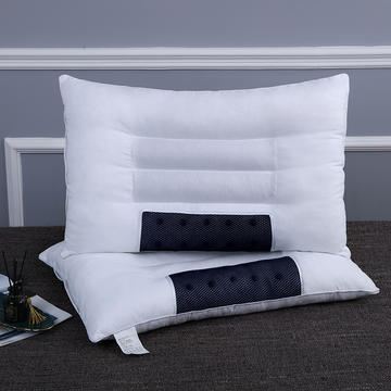 2021新款蓝半月纯棉枕芯全棉枕头磨毛决明子磁疗立体枕芯保健枕