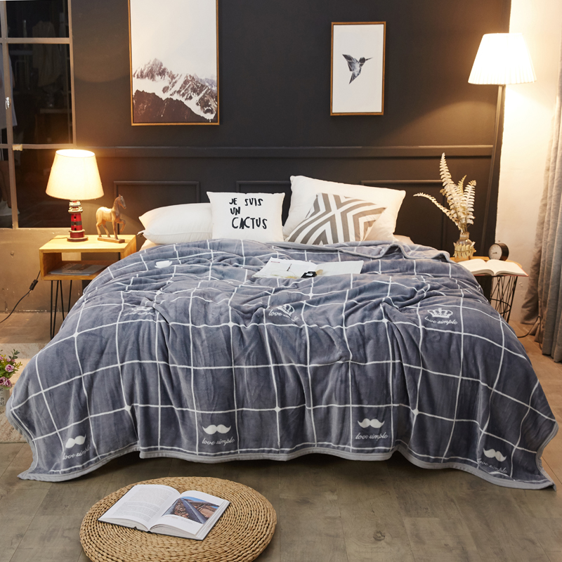 2018新款-金貂绒云貂绒毛毯