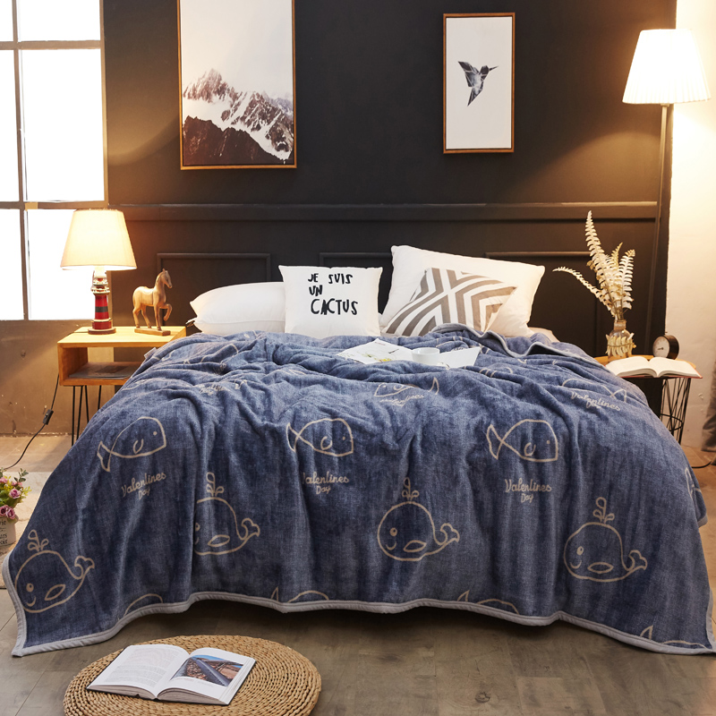 2018新款-金貂绒云貂绒毛毯