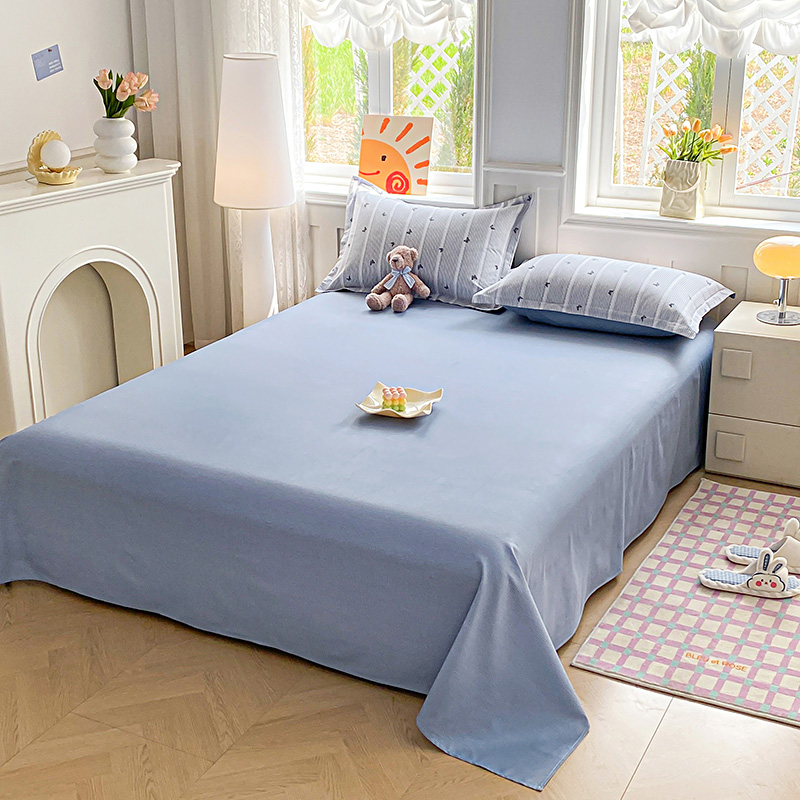 91家纺网 家纺一手货源 找家纺 禧安居 2025新款高支高密活性印染全棉印花床单单床单（支持定制尺寸） 雨蝶