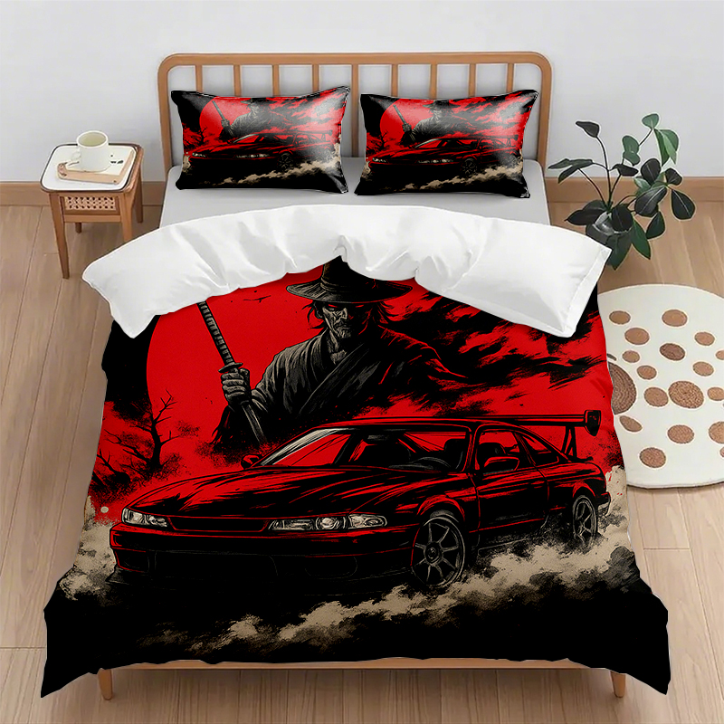 91家纺网 家纺一手货源 找家纺 （总）轩贝雅 新款跨境Pod工厂数码印花被套套装（被套+枕套）第五批