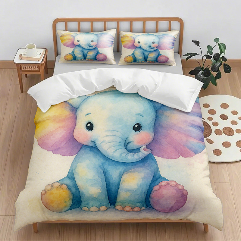 91家纺网 家纺一手货源 找家纺 （总）轩贝雅 新款跨境Pod工厂数码印花被套套装（被套+枕套）第五批