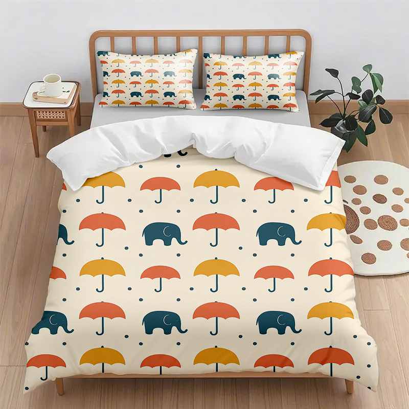 91家纺网 家纺一手货源 找家纺 （总）轩贝雅 新款跨境Pod工厂数码印花被套套装（被套+枕套）第五批