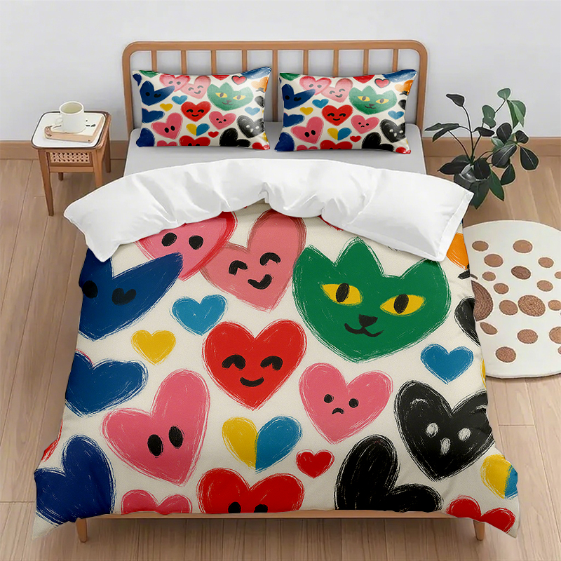 91家纺网 家纺一手货源 找家纺 （总）轩贝雅 新款跨境Pod工厂数码印花被套套装（被套+枕套）第五批