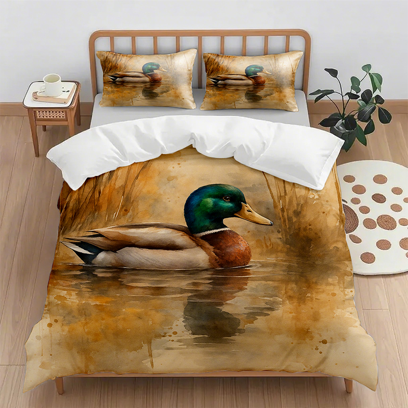 91家纺网 家纺一手货源 找家纺 （总）轩贝雅 新款跨境Pod工厂数码印花被套套装（被套+枕套）第五批