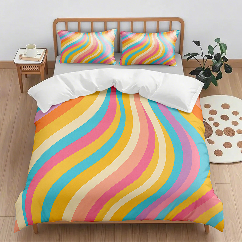 91家纺网 家纺一手货源 找家纺 （总）轩贝雅 新款跨境Pod工厂数码印花被套套装（被套+枕套）第五批