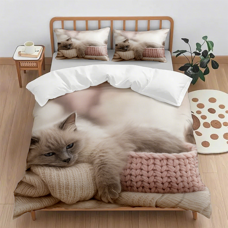 91家纺网 家纺一手货源 找家纺 （总）轩贝雅 新款跨境Pod工厂数码印花被套套装（被套+枕套）第五批