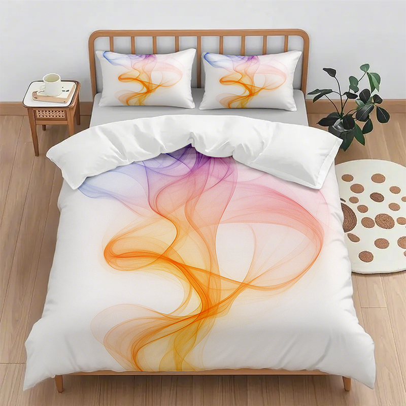 91家纺网 家纺一手货源 找家纺 （总）轩贝雅 新款跨境Pod工厂数码印花被套套装（被套+枕套）第五批