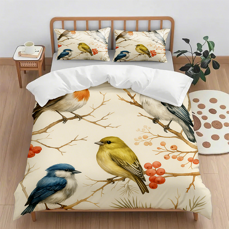 91家纺网 家纺一手货源 找家纺 （总）轩贝雅 新款跨境Pod工厂数码印花被套套装（被套+枕套）第五批