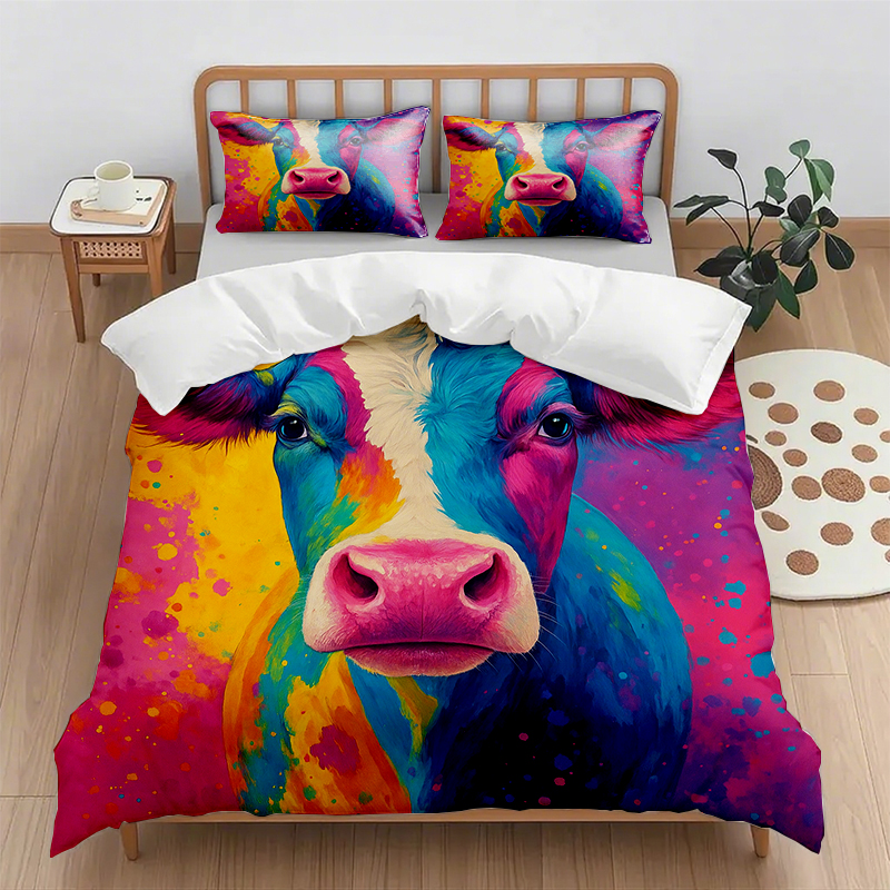 91家纺网 家纺一手货源 找家纺 （总）轩贝雅 新款跨境Pod工厂数码印花被套套装（被套+枕套）第五批