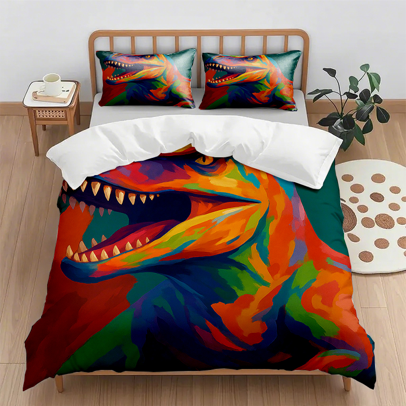 91家纺网 家纺一手货源 找家纺 （总）轩贝雅 新款跨境Pod工厂数码印花被套套装（被套+枕套）第五批