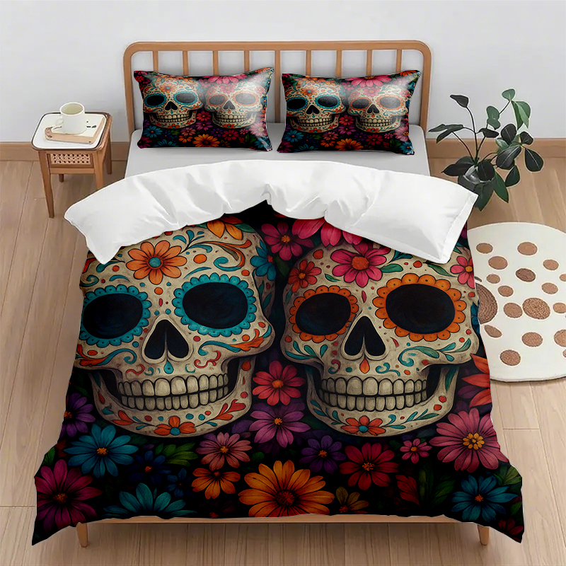 91家纺网 家纺一手货源 找家纺 （总）轩贝雅 新款跨境Pod工厂数码印花被套套装（被套+枕套）第五批