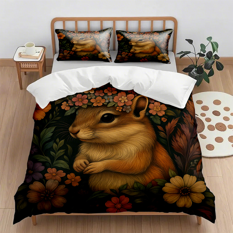 91家纺网 家纺一手货源 找家纺 （总）轩贝雅 新款跨境Pod工厂数码印花被套套装（被套+枕套）第五批