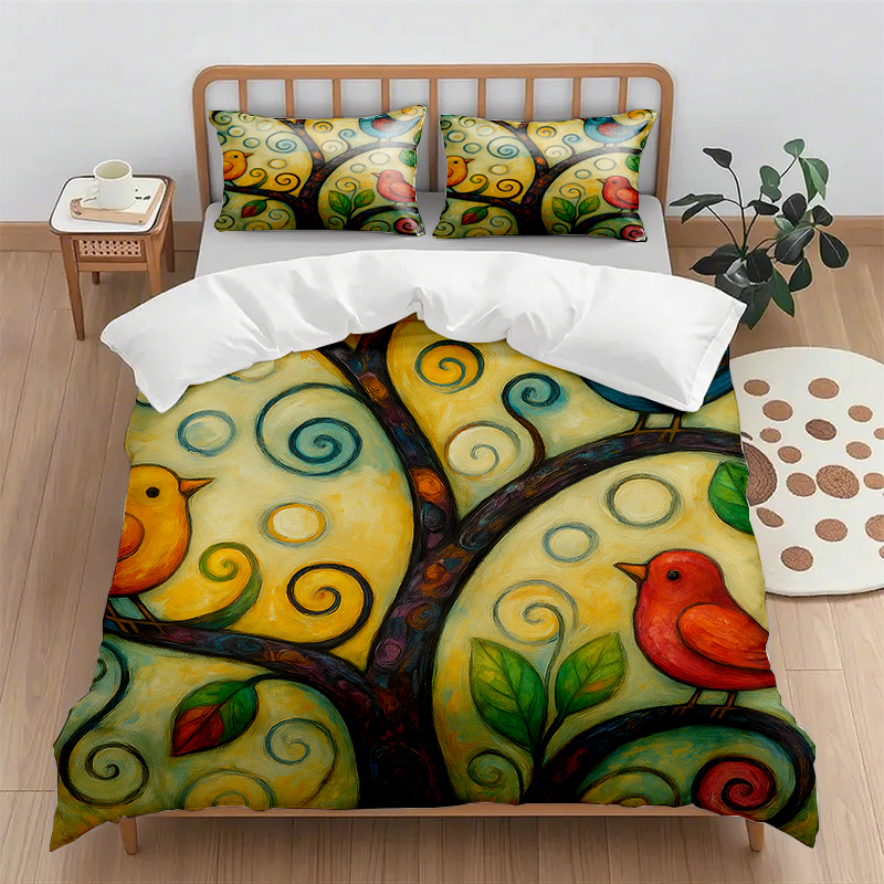 91家纺网 家纺一手货源 找家纺 （总）轩贝雅 新款跨境Pod工厂数码印花被套套装（被套+枕套）第五批