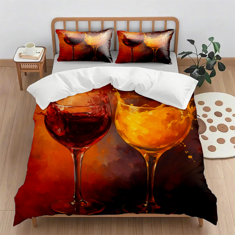 91家纺网 家纺一手货源 找家纺 （总）轩贝雅 新款跨境Pod工厂数码印花被套套装（被套+枕套）第五批