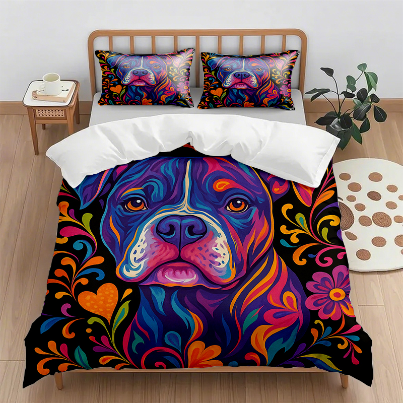 91家纺网 家纺一手货源 找家纺 （总）轩贝雅 新款跨境Pod工厂数码印花被套套装（被套+枕套）第五批