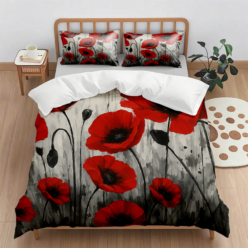 91家纺网 家纺一手货源 找家纺 （总）轩贝雅 新款跨境Pod工厂数码印花被套套装（被套+枕套）第五批