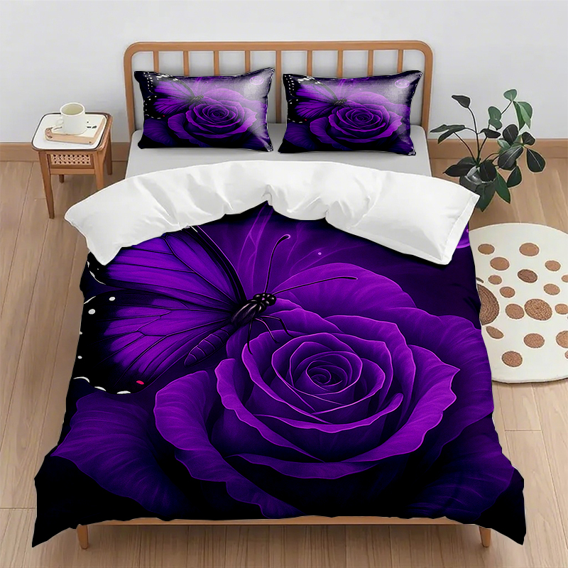 91家纺网 家纺一手货源 找家纺 （总）轩贝雅 新款跨境Pod工厂数码印花被套套装（被套+枕套）第五批