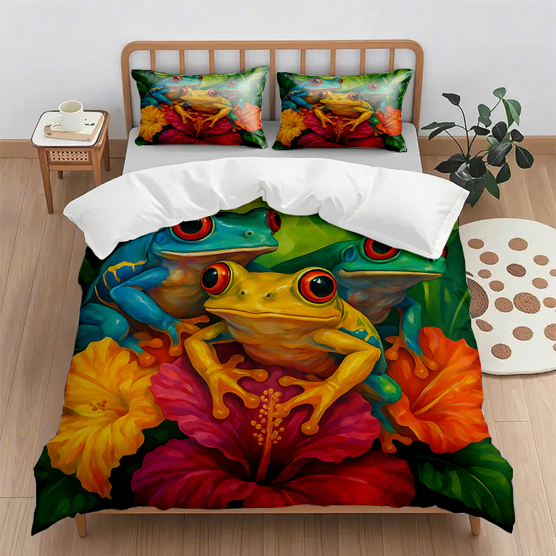 91家纺网 家纺一手货源 找家纺 （总）轩贝雅 新款跨境Pod工厂数码印花被套套装（被套+枕套）第五批