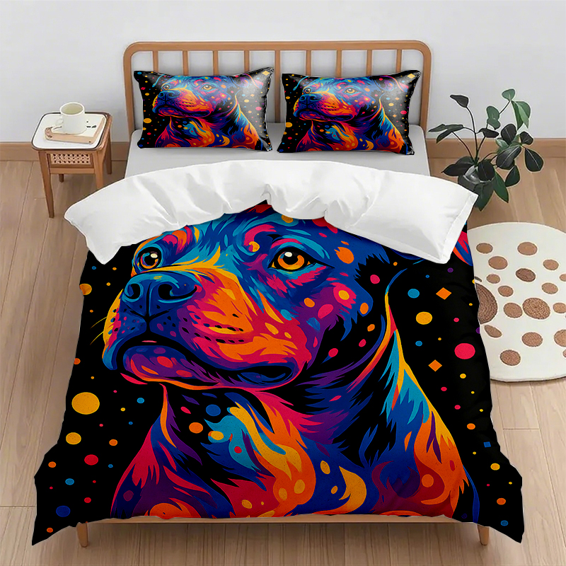 91家纺网 家纺一手货源 找家纺 （总）轩贝雅 新款跨境Pod工厂数码印花被套套装（被套+枕套）第五批