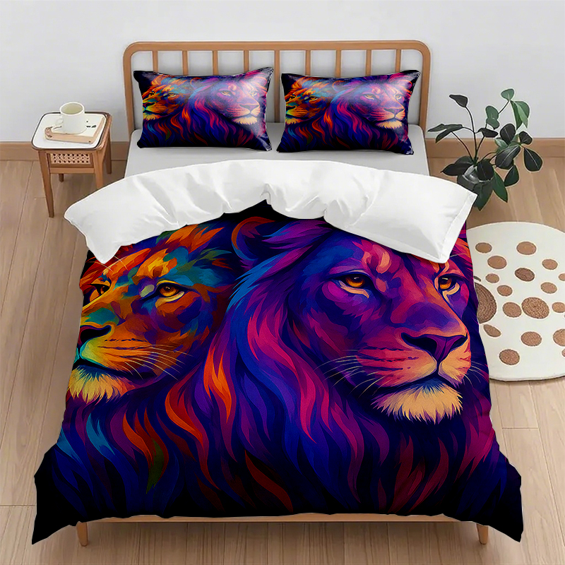 91家纺网 家纺一手货源 找家纺 （总）轩贝雅 新款跨境Pod工厂数码印花被套套装（被套+枕套）第五批