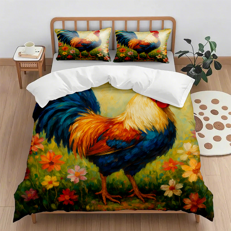 91家纺网 家纺一手货源 找家纺 （总）轩贝雅 新款跨境Pod工厂数码印花被套套装（被套+枕套）第五批